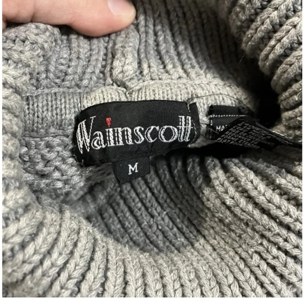 Scott Olive Green Turtleneck Sweater - Picture 6 of 8